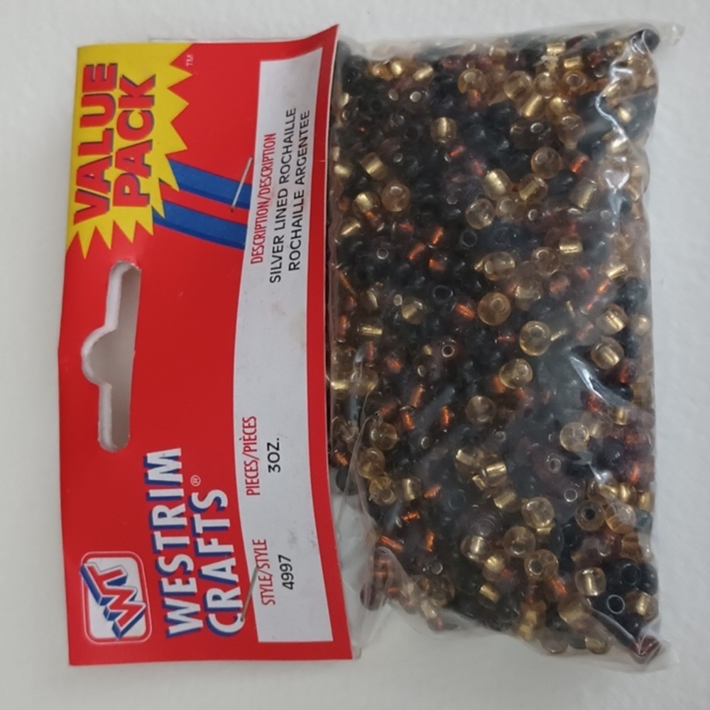 3/$15 3oz Silver Lined Rochaille Beads Westrim Crafts 4997-ZE-607 048492940312